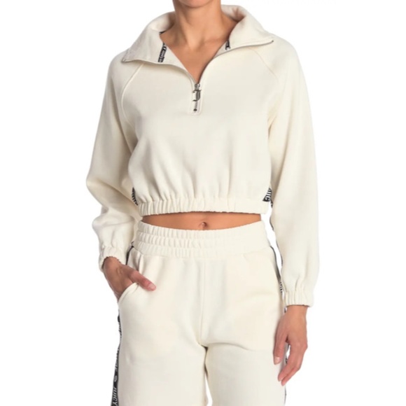 Juicy Couture Brand Stripe Sweatshirt & Short Set